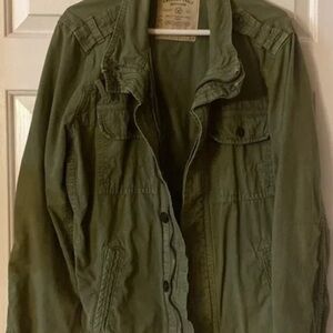 American Eagle Outfitters Green Utility Jacket